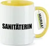Huuraa Kaffeetasse Sanitäterin Schriftzug 330ml Gelb Produktbild-Vorschau 1