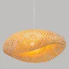 A pendant light made of woven bamboo. Podgląd zdjęcia produktu
