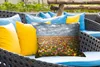 MuchoWow® Outdoor Kissen - Tulpen - Farben - Wolken - 50x30 Produktbild-Vorschau 4
