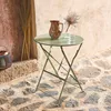 sweeek - Klappbarer Bistro-Gartentisch aus Stahl Ø 60 cm, 2 Produktbild-Vorschau 4