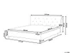 BELIANI Polsterbett Grau 160 x 200 cm Mit Lattenrost und Produktbild-Vorschau 3