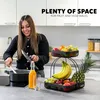zuppiera di frutta a 2 livelli con porta banane, cestino Anteprima dell’immagine prodotto 2