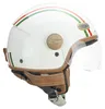 Casco Jet CGM 191I PIX ITALIA Verde Bianco Rosso Visiera Anteprima dell’immagine prodotto 3