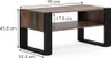 Table basse Vicco Olli Bois antique 92x52.4cm avec Voir les images du produit 3