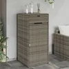 vidaXL Armoire de jardin Gris 55x55x111 cm Poly rotin Voir les images du produit 9
