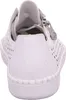 A rear view of a white women's sneaker. Voir les images du produit