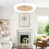 A modern living room featuring a ceiling fan with integrated light, a fireplace, a sofa, and an armchair. Náhled obrázku produktu