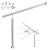 ISOISL Edelstahl Eingangsgeländer 100 x 90 cm, Silber Produktbild-Vorschau 1