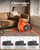 A woman is sitting on a couch reading a book, with a circulation pump and heating mat in the foreground. Voir les images du produit