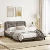 Bettgestell mit LED ohne Matratze "Hvar" Taupe 140x190 cm Produktbild-Vorschau 5