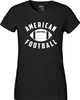 Huuraa Damen T-Shirt American Football Ball S Black Bio Produktbild-Vorschau 2