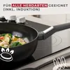 FACKELMANN 66084 FACKELMANN Wok Statement schwarz 28,0 cm Anteprima dell’immagine prodotto 4