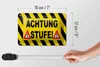 Blechschild Hinweis 18x12cm Achtung Stufe Ausrufezeichen Produktbild-Vorschau 5