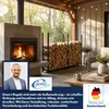 Coemo Brennholz Regal Hans Kaminholzregal mit Abdeckplane Produktbild-Vorschau 7