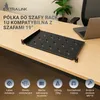 Extralink Półka 1U 300mm Czarna 19", do szaf wiszących, Podgląd zdjęcia produktu 5