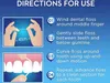 Instructions for using dental floss. Produktbild-Vorschau
