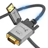 REAGLE HDMI auf VGA 2M FULL HD D-SUB Flachkabel Adapter Produktbild-Vorschau 1