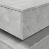 vidaXL Table basse avec lampes LED gris béton 50x50x40 cm Voir les images du produit 10