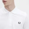 Polo Fred Perry M6000, polo da uomo bianca Anteprima dell’immagine prodotto 5