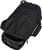 A black duffel bag with its main compartment partially open. Náhled obrázku produktu