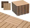 Jayseuw WPC 11x Holzfliesen Terrassenfliesen á 30 x 30 x Produktbild-Vorschau 8