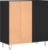 vidaXL Skříň na talíře černá 84,5x38x89 cm odvozený výrobek Náhled obrázku produktu 6