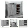 The Living Store Waschbeckenunterschrank Grau Sonoma Produktbild-Vorschau 1