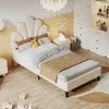 Jednolôžková posteľ 90 x 200 cm, čalúnená, s čelom v tvare Náhľad obrázku produktu 7