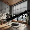 Einzelne Gardinenstange LOFT 320 cm – schwarz, Produktbild-Vorschau 2