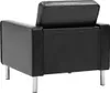 vidaXL Křeslo černé 75x70x75 cm Imitace kůže Náhled obrázku produktu 5