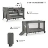 Kinderkraft JOY 2 lettino 3 in 1 con accessori - Pieghevole Anteprima dell’immagine prodotto 3