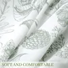 Halbtransparent Vorhang Blumenmuster Voile mit Kruselband Produktbild-Vorschau 4