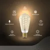 A smart LED light bulb with surrounding icons and text describing its features. Produktbild-Vorschau