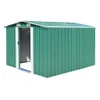 vidaXL Gerätehaus 257x298x178 cm Metall Grün Produktbild-Vorschau 9