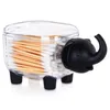 A clear, professional studio shot of an elephant-shaped cotton swab and cotton pad dispenser. Náhľad obrázku produktu