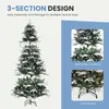 180cm Künstlicher Weihnachtsbaum mit Schnee & 300 LED Produktbild-Vorschau 6
