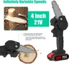 21V 4 Zoll Elektro-Kettensäge und 25mm Akku Astschere Produktbild-Vorschau 10