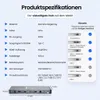Siltcon® 17-in-1 Hybrid Dockingstation mit 100W Adapter – Produktbild-Vorschau 8