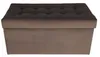 mg design Polsterhocker, 45x90 cm, Farbe braun – weicher Produktbild-Vorschau 3