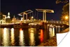 MuchoWow® Poster Haarlem - Brücke - Wasser 60x40 cm - Produktbild-Vorschau 1