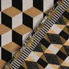SCHÖNER LEBEN. Tischdecke Jacquard 3D Würfel schwarz gold Produktbild-Vorschau 6