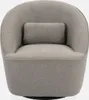 Poltrona girevole 360° con cuscino, Grigio Anteprima dell’immagine prodotto 2