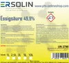 Essigsäure 49,9% 2x5 L Entkalker Reiniger technische Produktbild-Vorschau 2