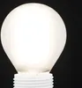 A close-up shot of a frosted white LED light bulb with a white screw base against a black background. Anteprima dell’immagine prodotto