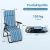 Leżak ogrodowy COSTWAY, składany, z poduszką, z regulowanym Podgląd zdjęcia produktu 3