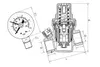 Druckminderer 1 Zoll DN25 mit Manometer Wasserregler Produktbild-Vorschau 4