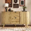 Merax Sideboard mit 2 Schiebetüren und 2 Schubladen, Produktbild-Vorschau 2