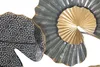 3D Wanddekoration aus Metall mit goldfarbenem Finish Web Produktbild-Vorschau 2