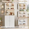 Modern wit sideboard met LED-verlichting – minimalistisch Productafbeelding-voorbeeld 6