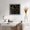 Gerahmtes Poster - Schwarzer Rahmen - Abstraktion Gold Produktbild-Vorschau 6